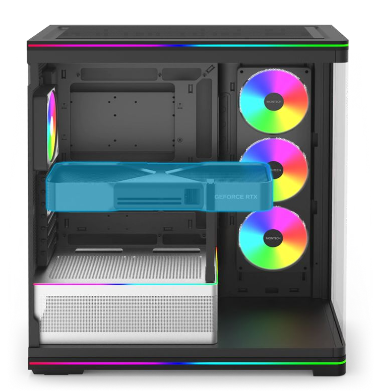 Montech TG3 Curve Black Black Computer Case