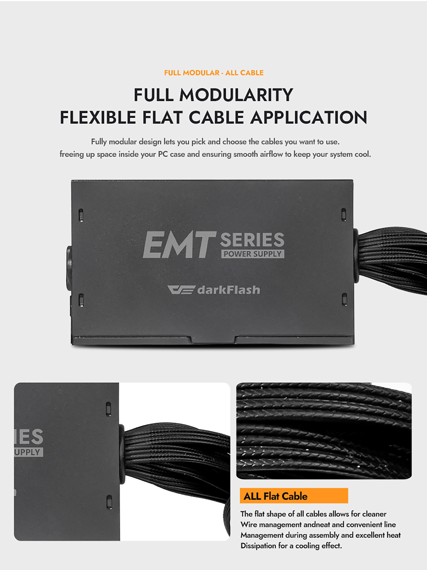 darkFlash PMT650 650W Power Supply PSU