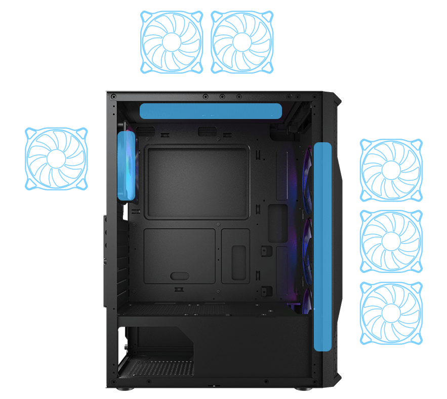 COUGAR MX110 RGB Mid-Tower ATX PC Case