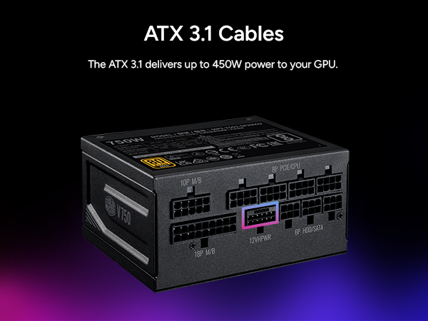 Cooler Master V750 SFX Gold 750W Fully Modular Power Supply Black