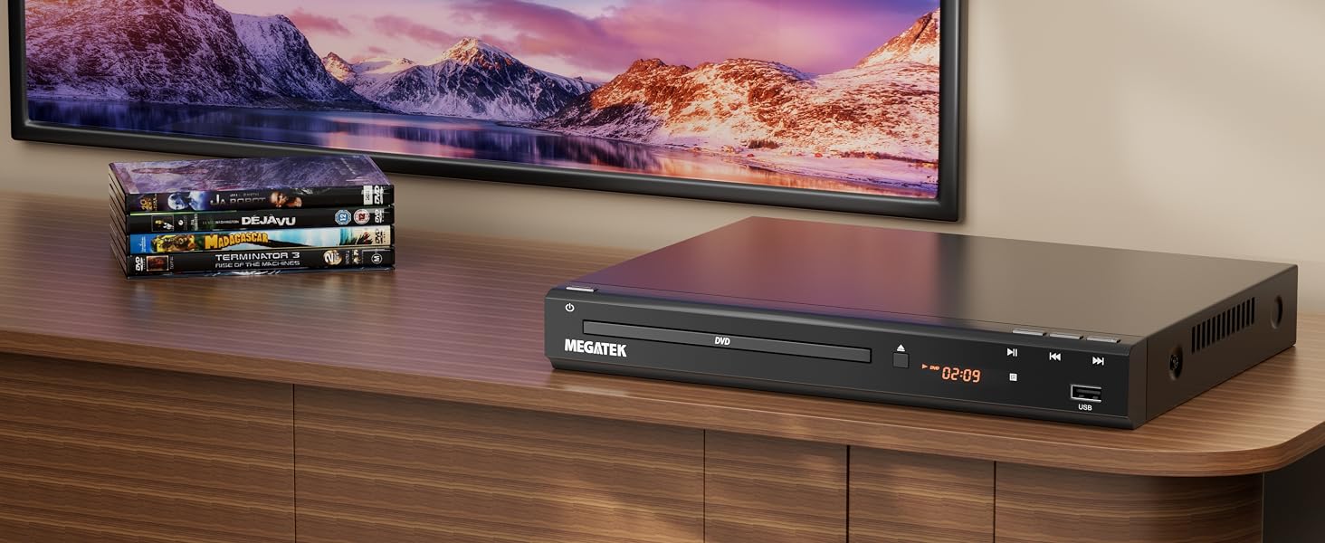 MEGATEK DP-260M55HD Region-Free HDMI DVD Player for TV