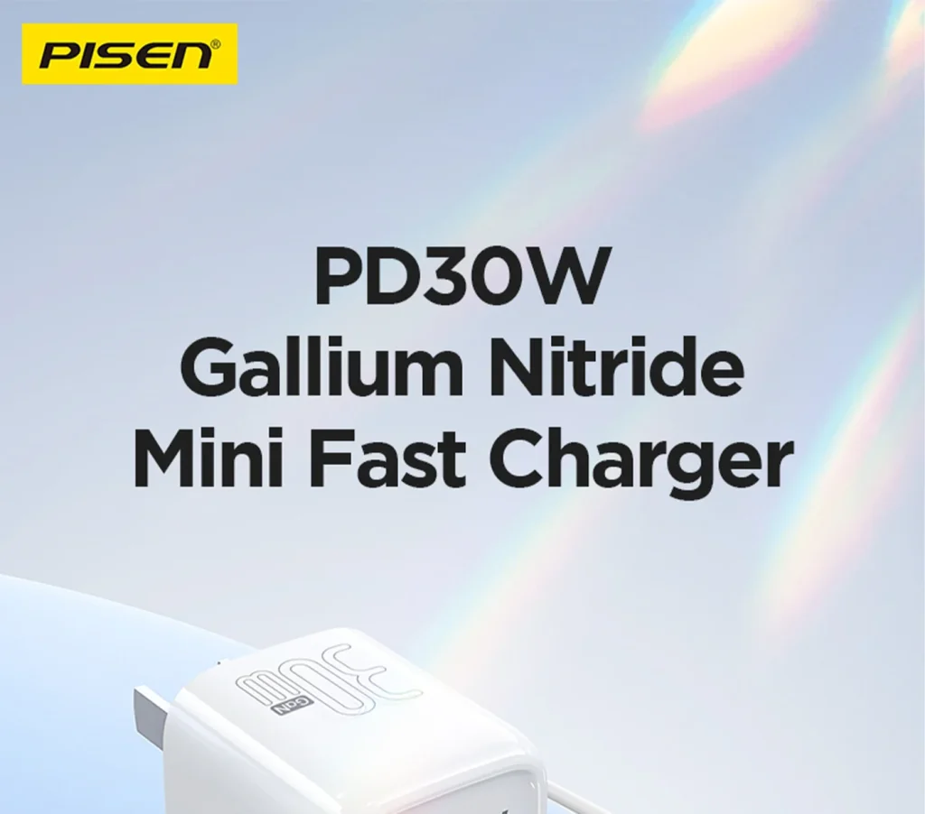PISEN-Quick 30W GaN Pudding Single Port Fast Charger Set