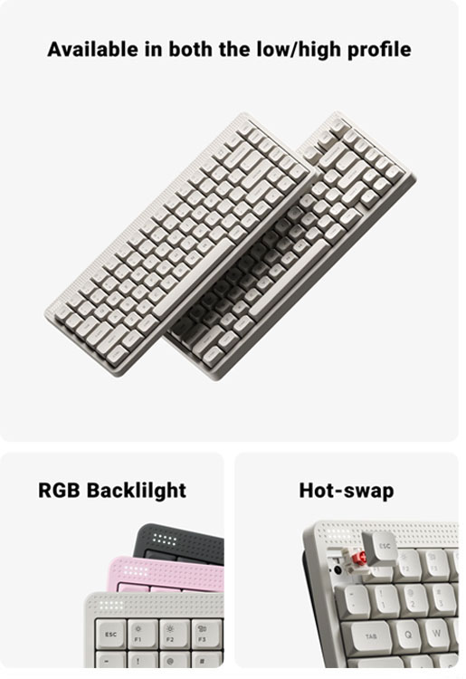 NuPhy Node75 High-Profile Wireless Mechanical Keyboard