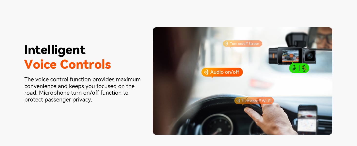 dash camera with voice control