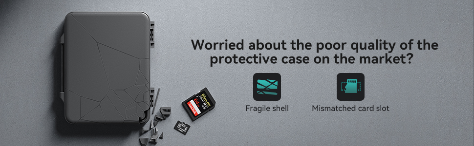 Worried about the poor quality of the TF card protective case on the market?