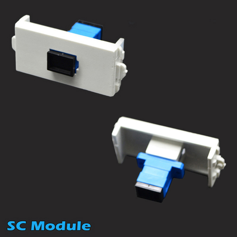 SC Simplex Fiber Optic Keystone Modules -Wall Plate