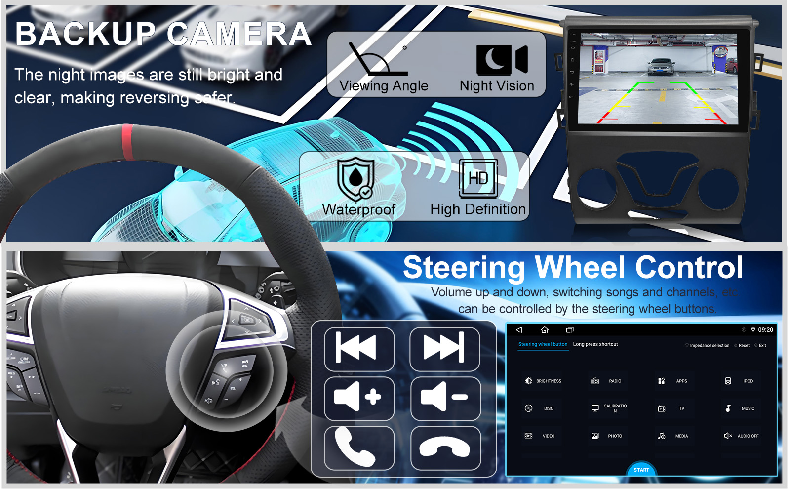 SWC and Backup Camera