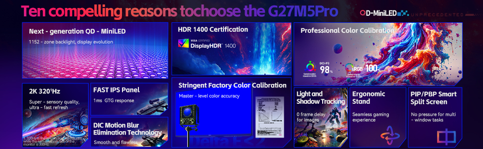 HKC G27M5Pro Gaming Computer Monitor