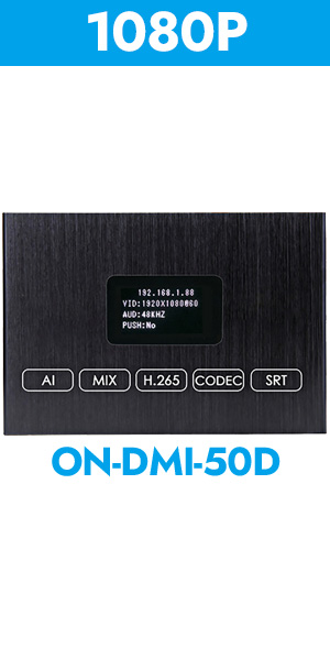 HVE50D HDMI Encoder Decoder with Screen HDMI Loopout Dual USB2.0