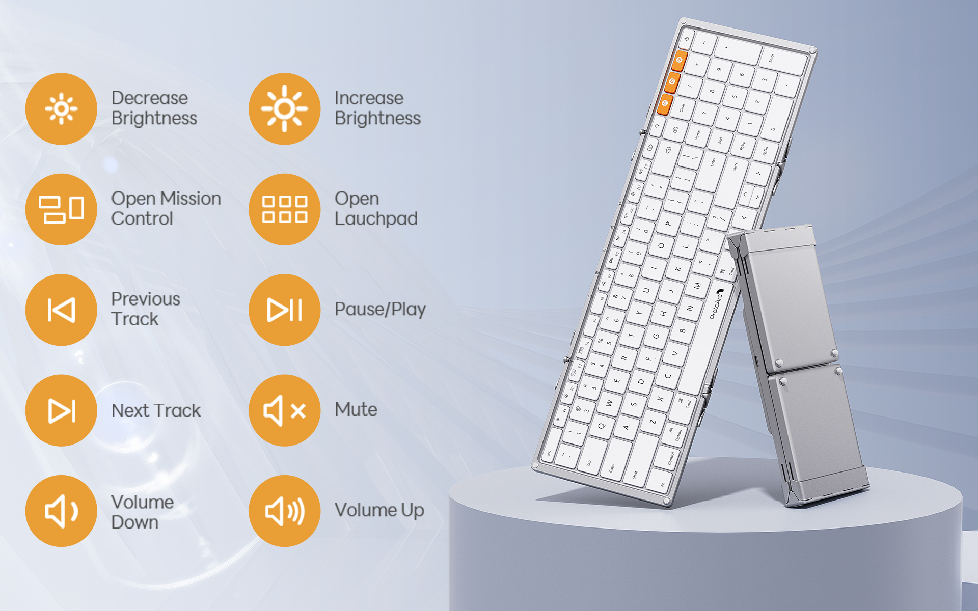 Tri-fold Travel Keyboard