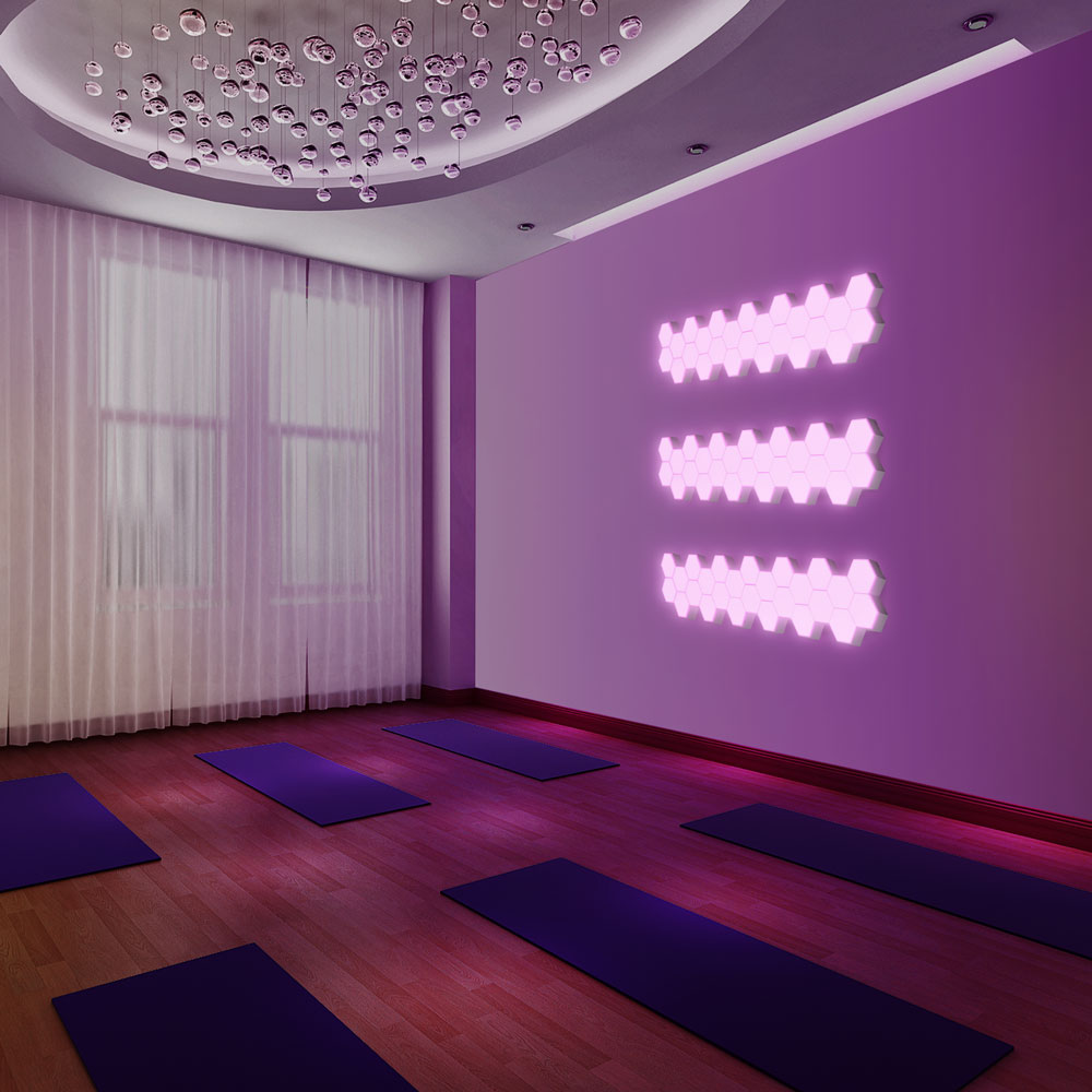 Hexagonal LED lights