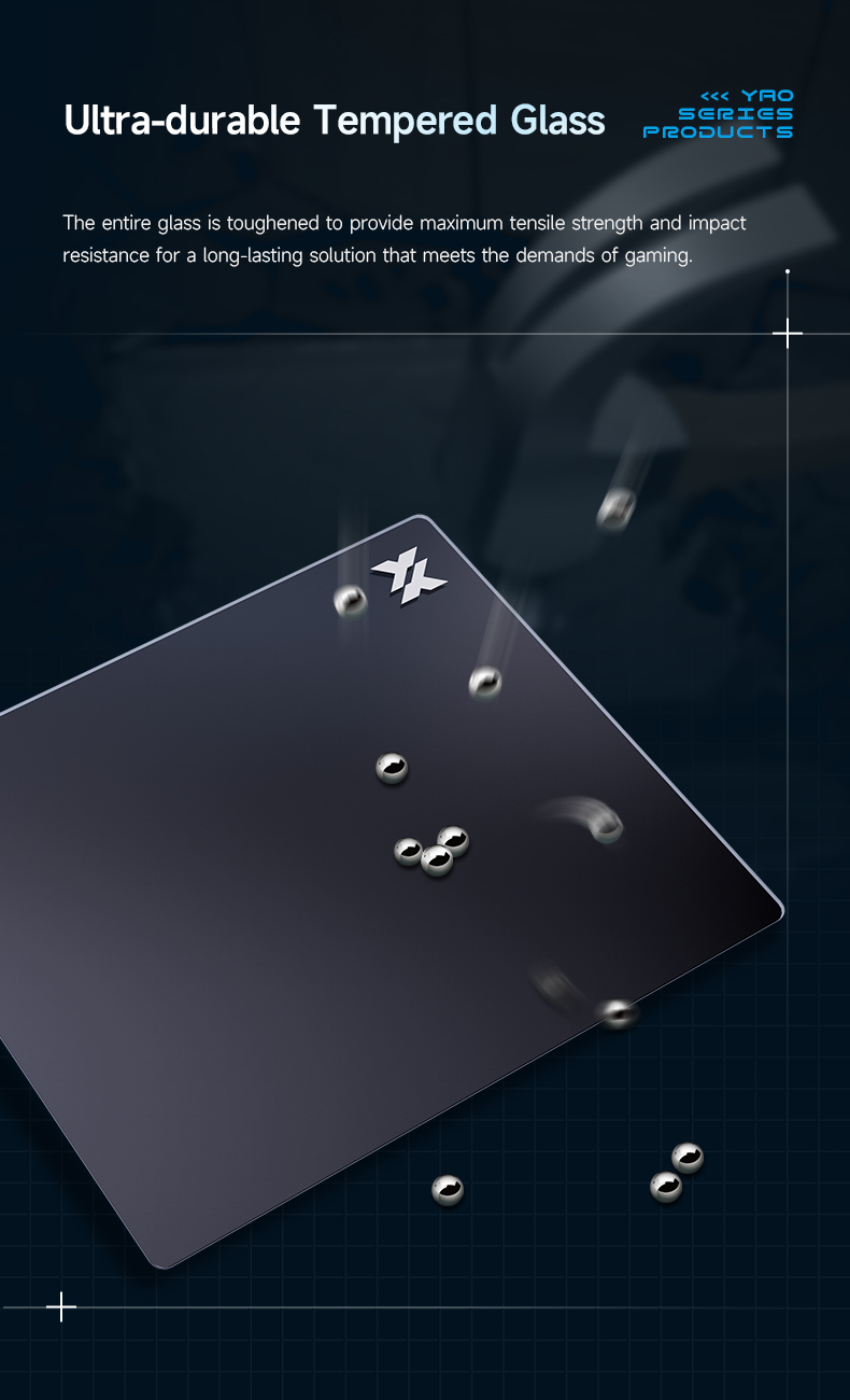 tempered glass Gaming Mouse Pad&Professional Large Mouse Mat &DIY