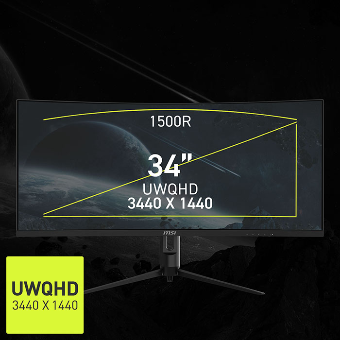 MSI MAG 342CQRF E20 Gaming Monitor 