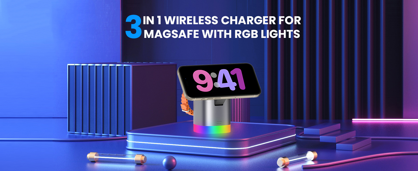 3-in-1 Charger Stand for Magsafe