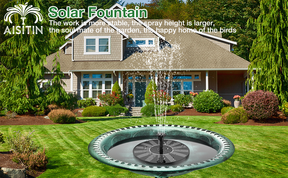 1.4W Circle Garden Solar Water Pump Solar Powered Tropro Solar fountain Pump 
