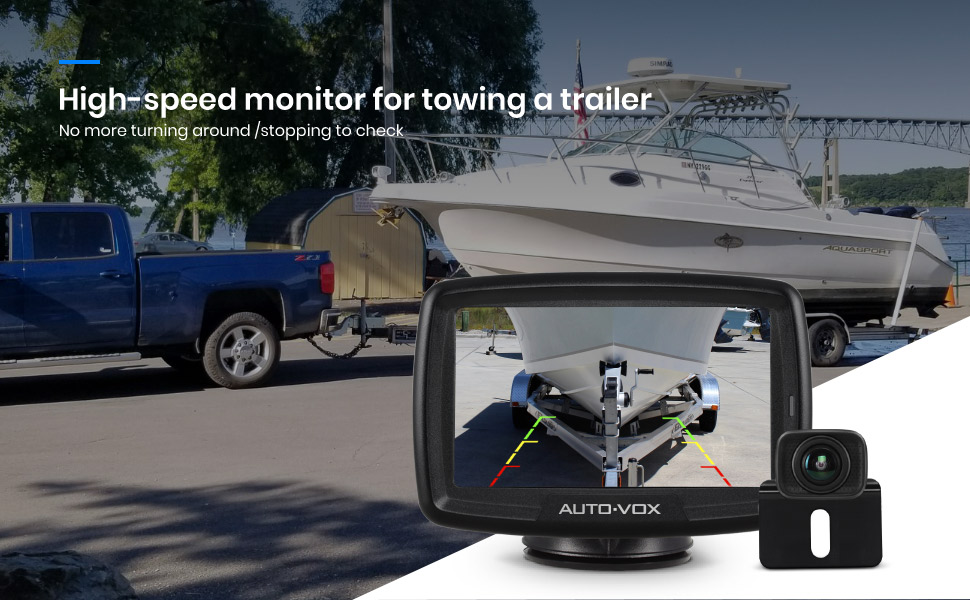  AUTO-VOX CS-2 Wireless Backup Camera with 4.3