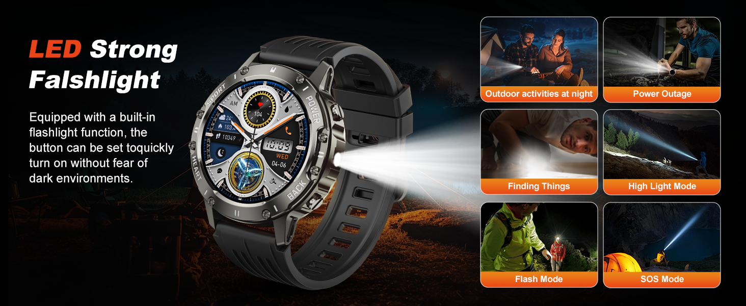 Smart Watch for Men Fitness Tracker, Bluetooth Waterproof Make Answer Call Digital Mens Watches Runn