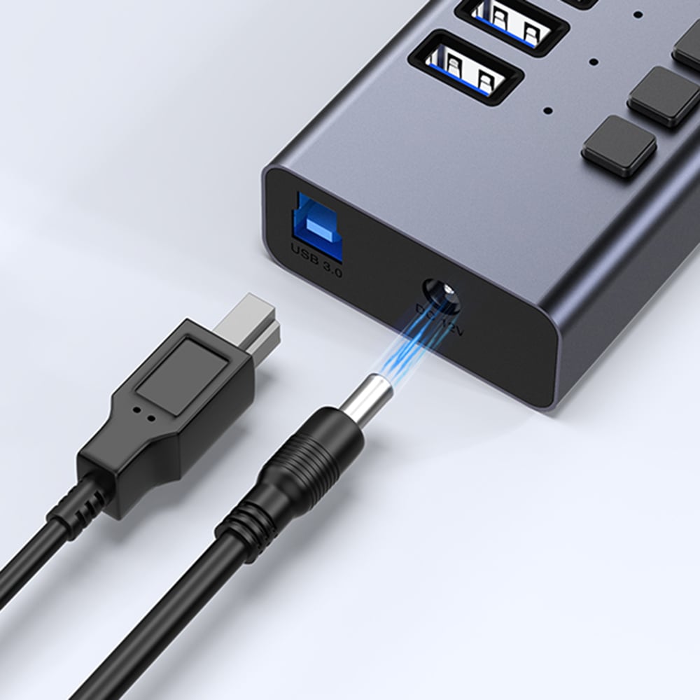 Safe &amp; Stable 90W Power Supply  With robust power adapter, this USB 3.0 Hub Splitter can even sustai