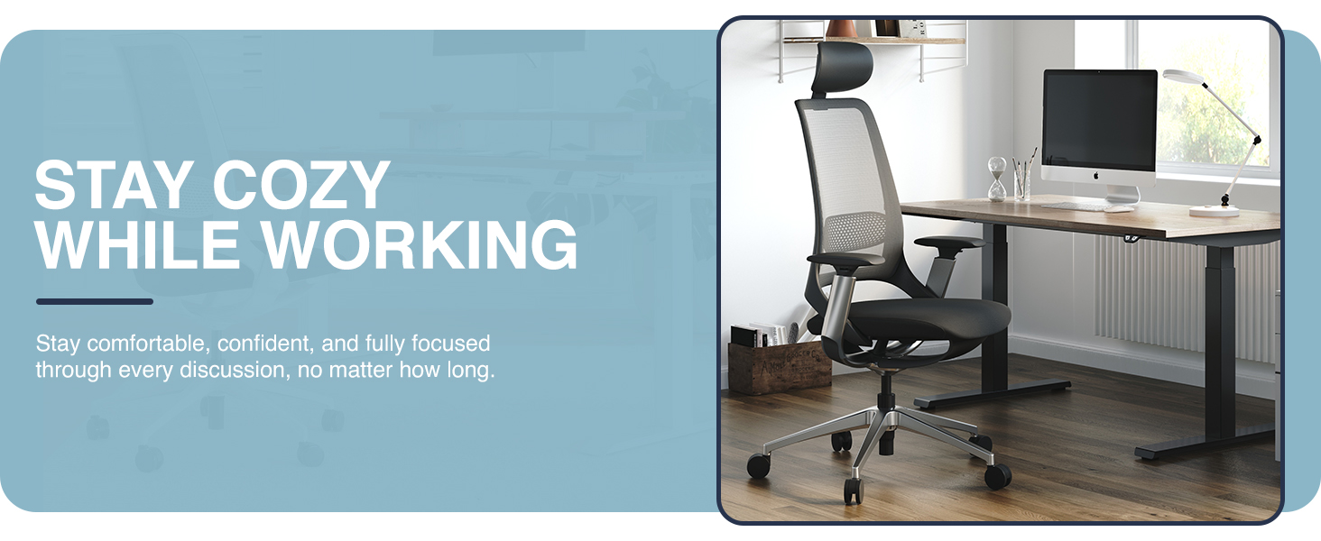 supportive mesh office chair, ergonomic task chair with lumbar support, modern home office chair