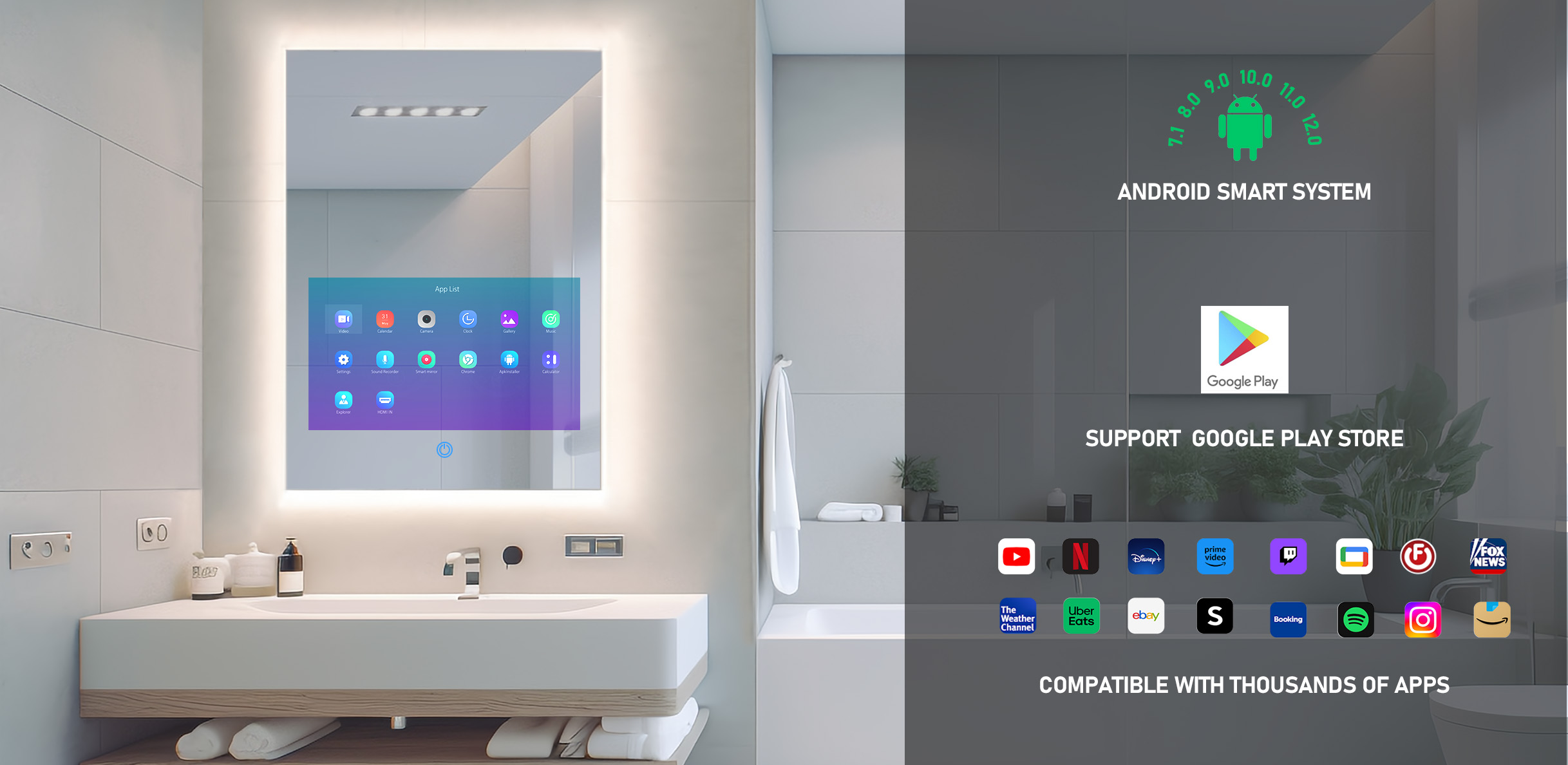 Android 11.0 Smart Mirror TV