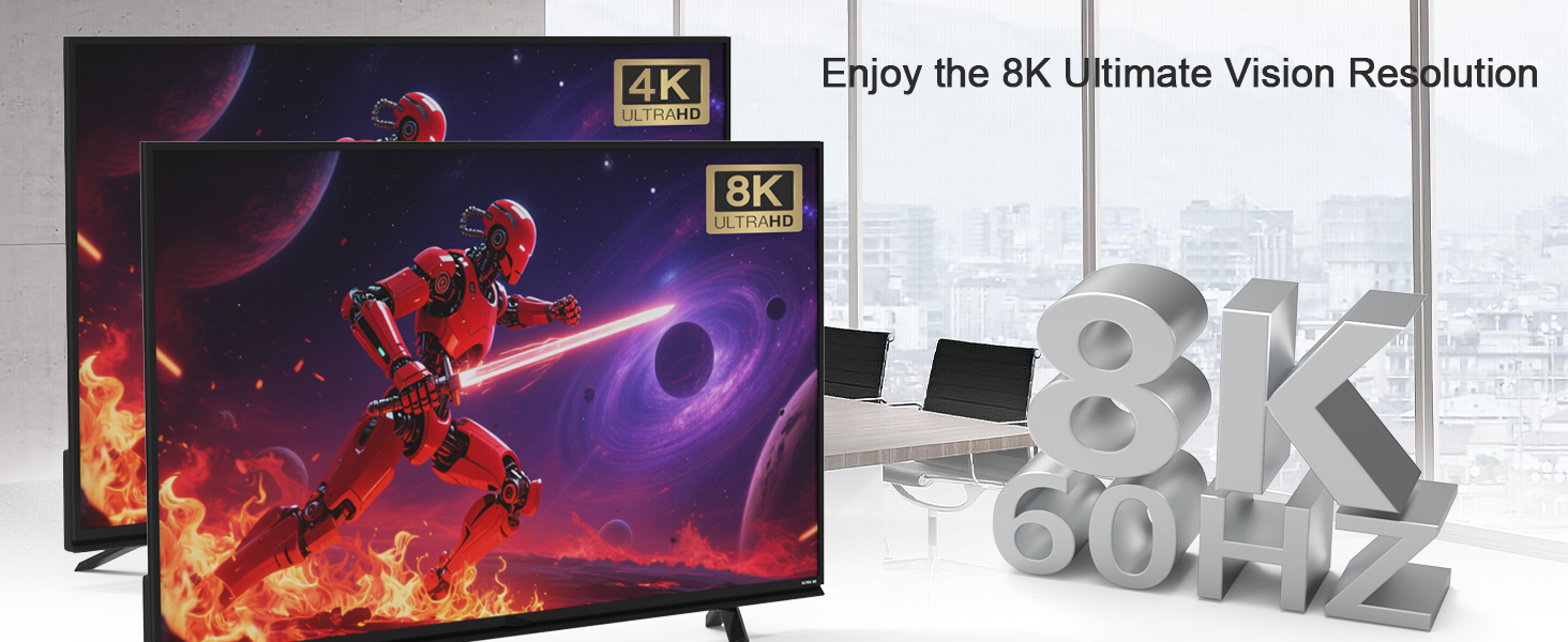 Dual Monitor DisplayPort KVM Switch 2 Monitors 2 Computers 8K@60Hz 4K@144Hz, DP KVM Switches