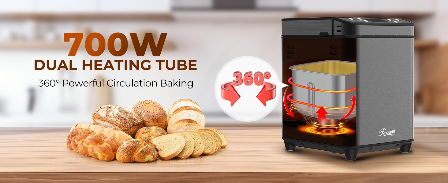 Rosewill 25-in-1 Automatic Bread Maker Machine