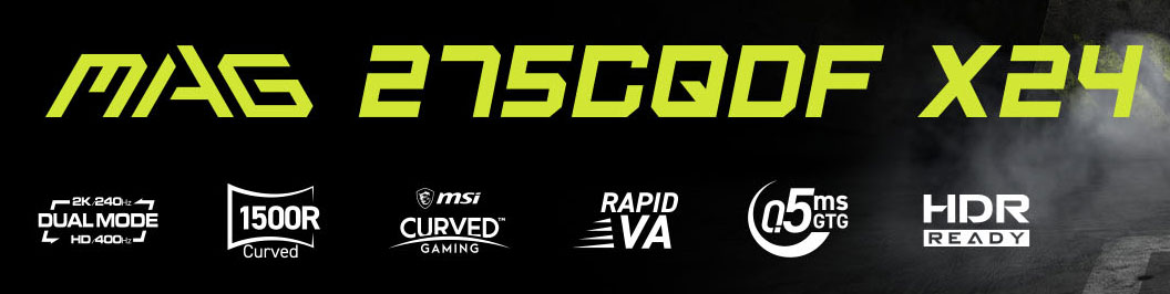 MSI MAG 275CQDF X24 Monitor