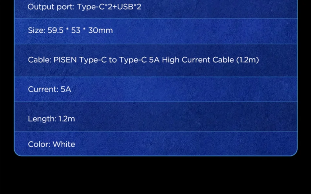 PISEN TS-C146 Pro 65W GaN Fast Charger