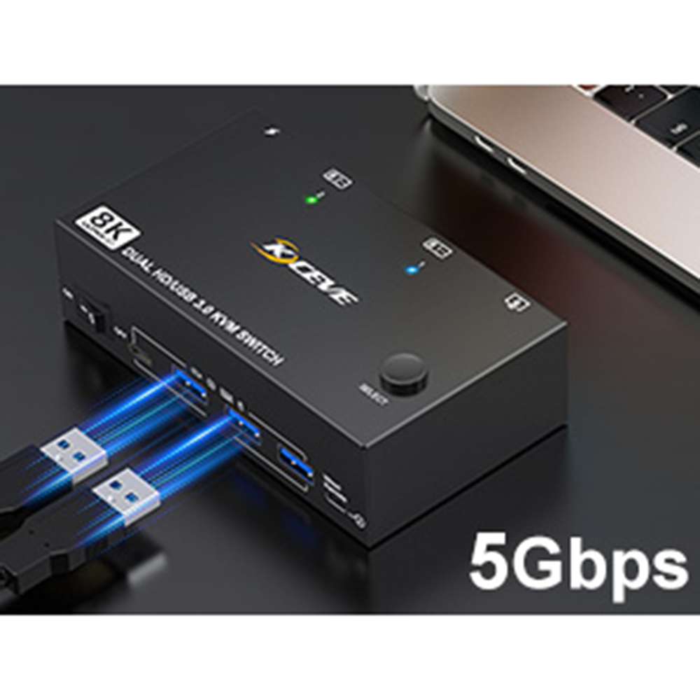 4 USB 3.0 Port with 5Gbps Supports ultra-fast USB 3.0 data transfer up to 5Gbps,can transfer files i