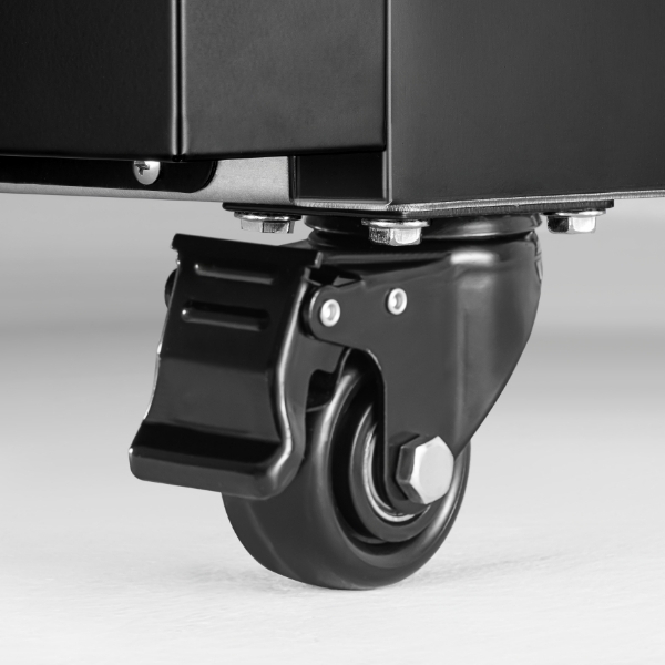 360° Casters with Front Brakes
