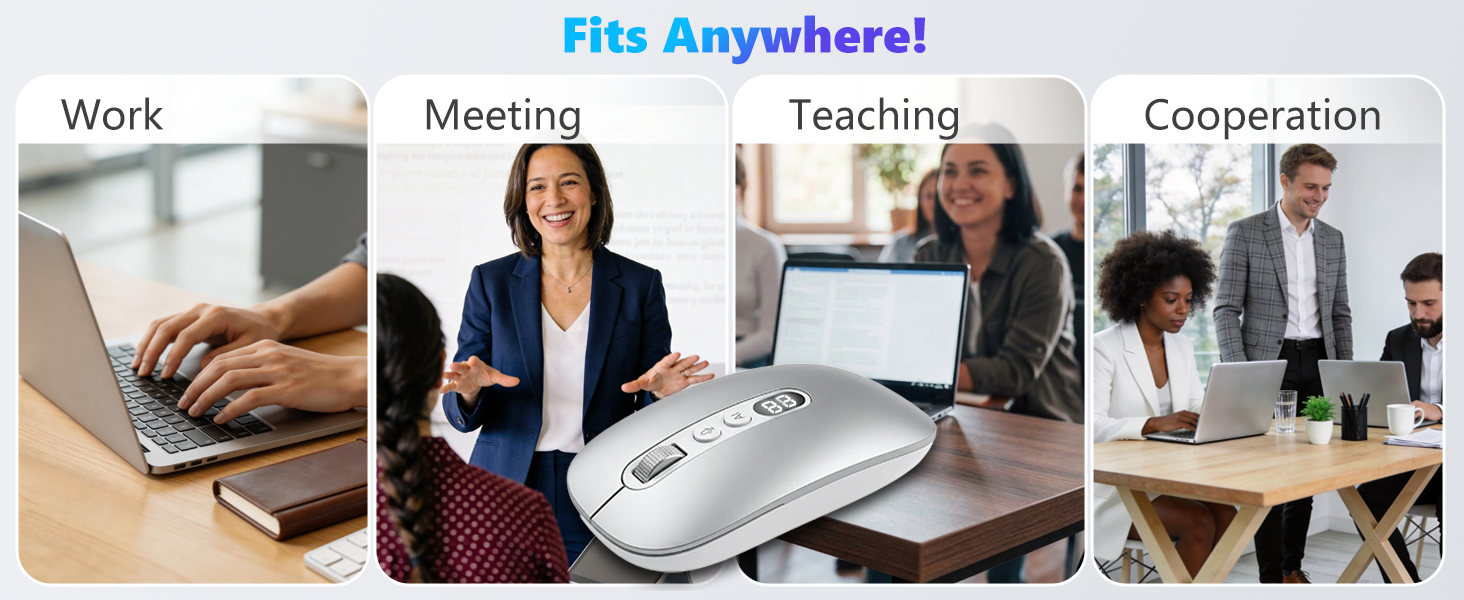 Ai Wireless Mouse with Voice Typing & ChatGPT Assistant, Smart Mouse Multi Language Voice to Text Re