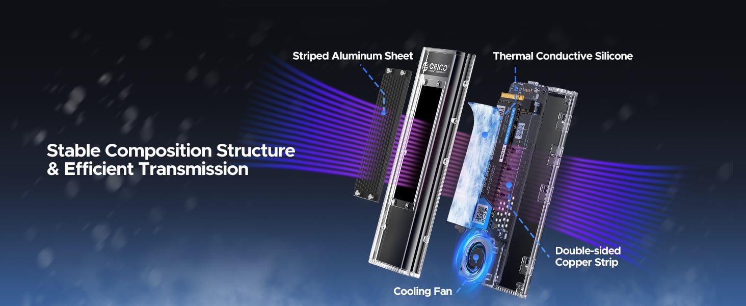 USB4 M.2 SSD Case 40Gbps M2 NVMe SSD Enclosure