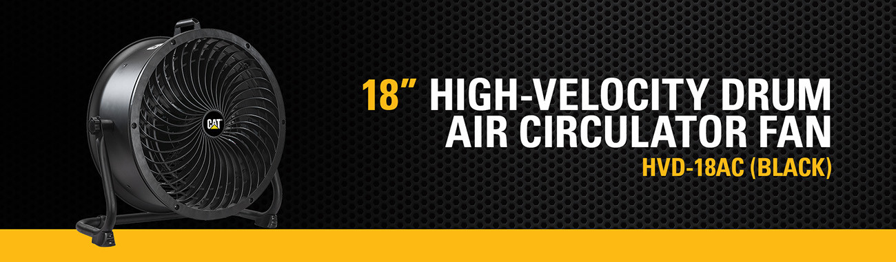 Caterpillar 18-inch High-Velocity Drum Air Circulator Fan