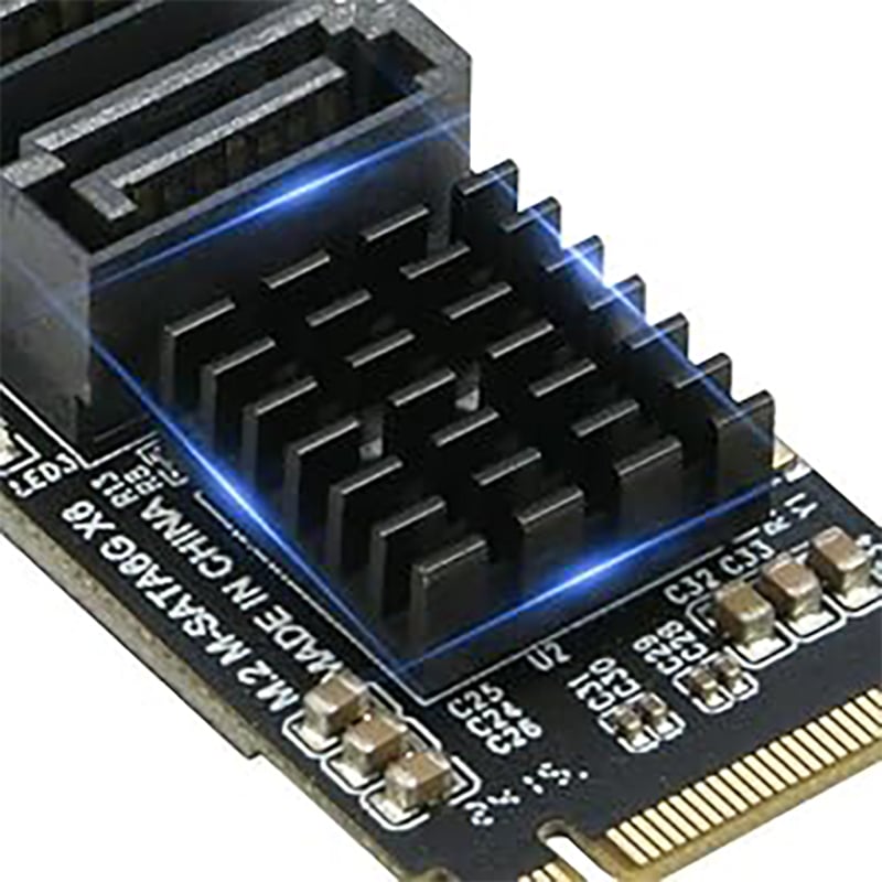 nvme to sata expansion card adapter 6 port