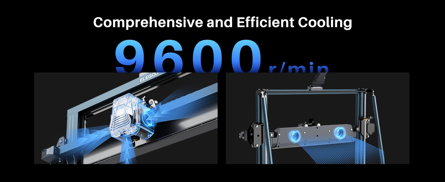 ELEGOO NEPTUNE 4 MAX FDM 3D PRINTER, 500mm/s Fast Speed, 420x420x480mm  Build Volume 