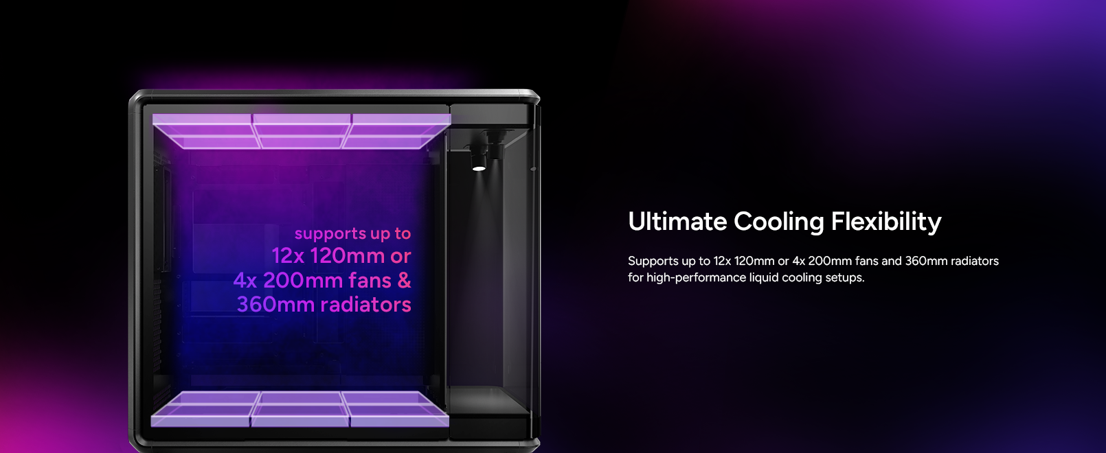 Cooler Master MasterFrame 360 Panorama ATX Mid-Tower PC Case