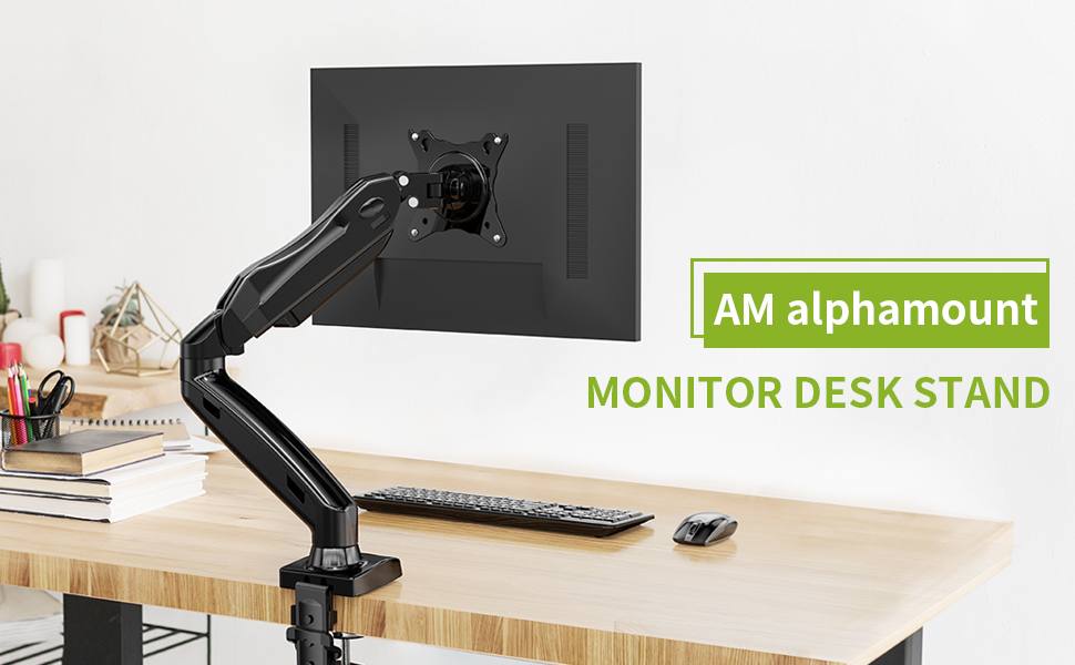 Single Monitor Mount Stand, Computer Monitor Stand for Desk 