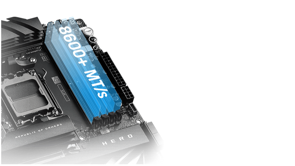 ASUS ROG CROSSHAIR X870E HERO AMD X870E AM5 ATX motherboard