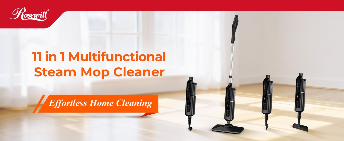 Rosewill 11-in-1 Steam Mop  - Black