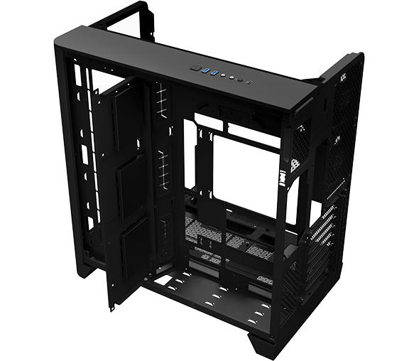 Thermaltake View 390 TG Computer Case- Black 