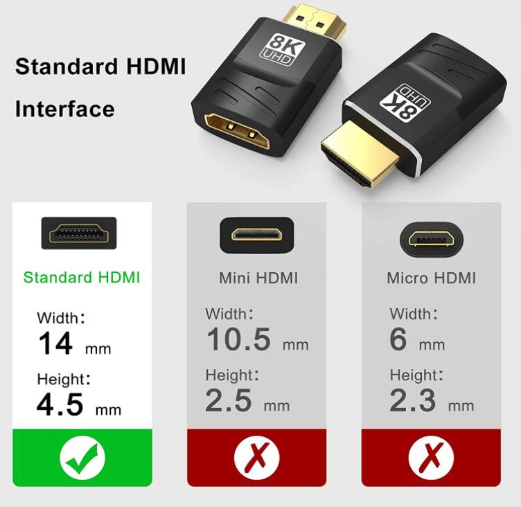 GetUSCart- Cable Matters2-Pack 8K@60Hz HDMI 2.1 Coupler with HDR (4K@240Hz  HDMI Extender, 8K HDMI Coupler Female to Female, HDMI Female to Female  Adapter) in Black