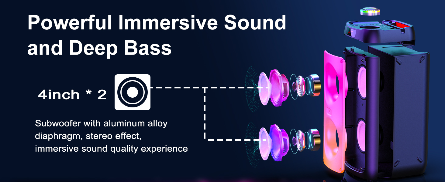 Powerful Immersive Sound and Deep Bass