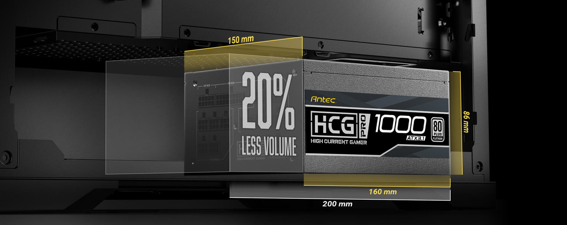 Antec HCG1000 PRO Platinum ATX 3.1 Power Supply