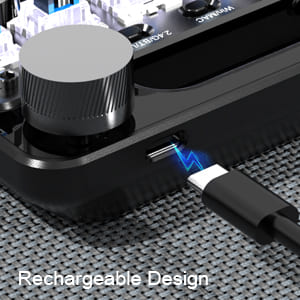 Built-in wireless rechargeable battery