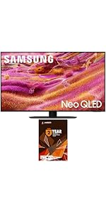Samsung QN43QN90FA Smart TV with 2 Year Amber Protection and Screen Cleaner