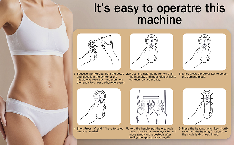 It's easy to operate this machine