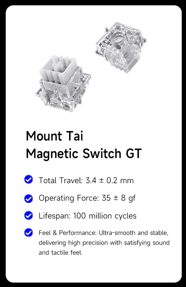 MCHOSE Ace68 Turbo 65% Aluminum Hall Effect Magnetic Switch Keyboard