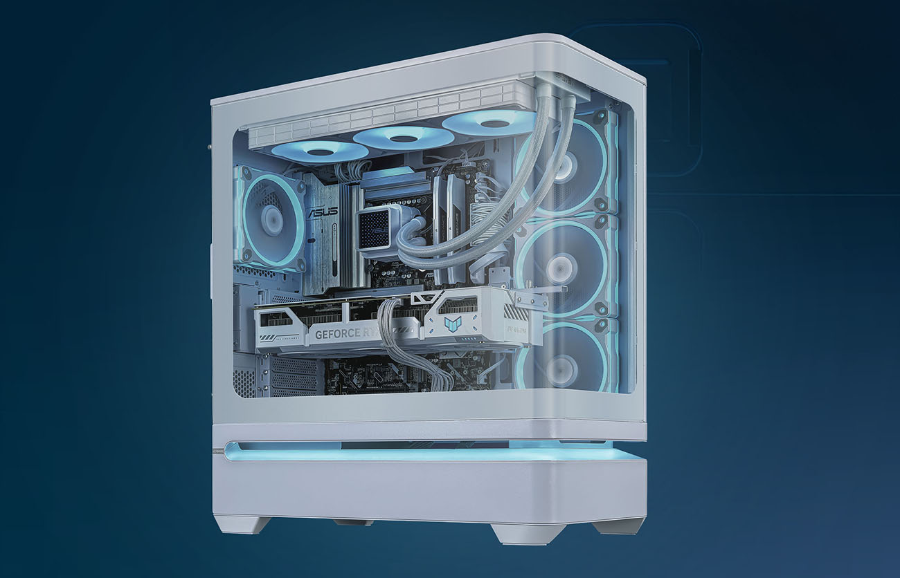  ASUS Prime AP304 White ARGB ATX PC Gaming Case