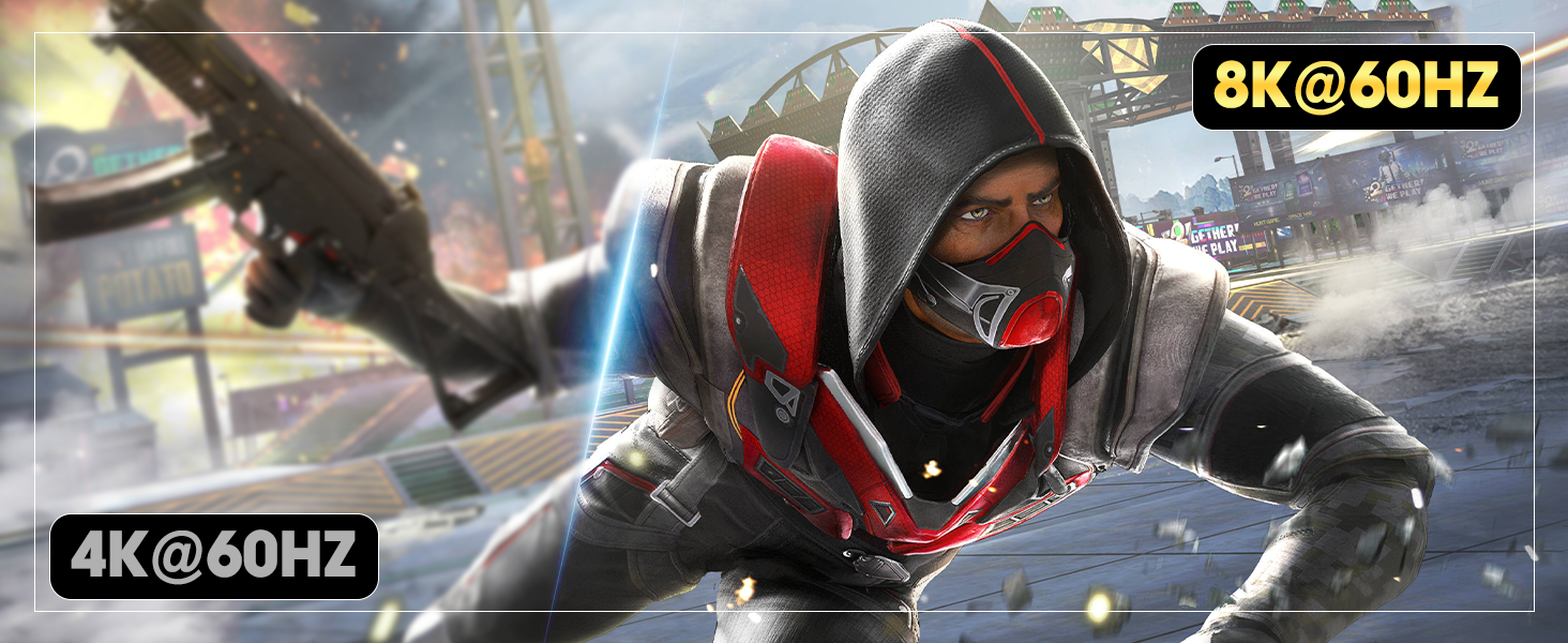 HDMI KVM Switch 2 Monitors 2 Computers Support 8K@60Hz 4K@60Hz, Dual Monitor KVM Switcher