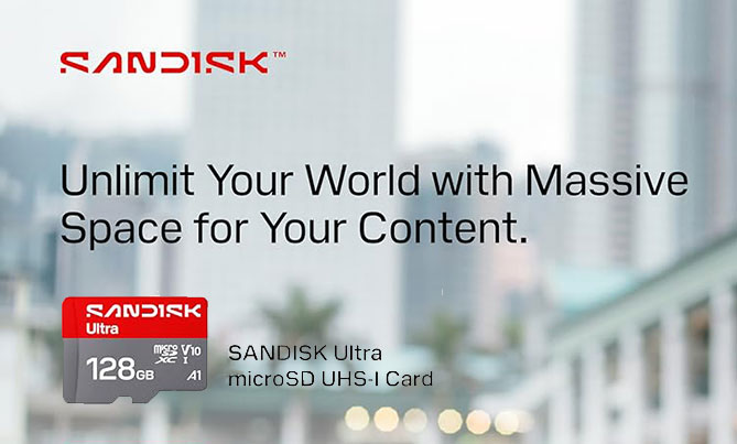SanDisk Ultra 128GB MicroSD Memory CardC